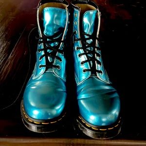 Bright blue doc Martin boots! Worn a handful of times